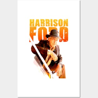 harrison ford themed graphic design by ironpalette Posters and Art